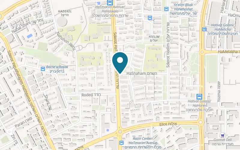 Map showing Adon Cacao at 241 HaShaham Street, Eilat