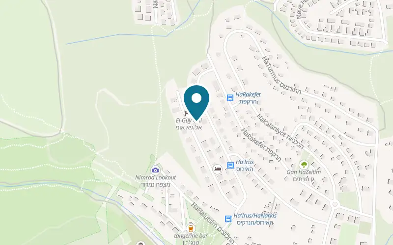 Map showing Adva at 29 HaNarkis Street, Rosh Pinna
