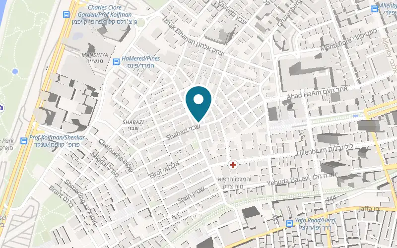 Map showing Agas & Tamar at 43 Shabazi Street, Tel Aviv-Yafo