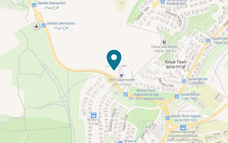Map showing Ahmad Adawi at Zubeidat neighbourhood, Basmat Tab'un