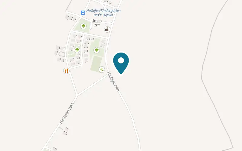 Map showing Ahuzat Dorita at Plot 65, Moshav Liman, Liman