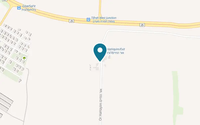 Map showing Ahuzat Itamari at Moshav Tifrah, Tifrah