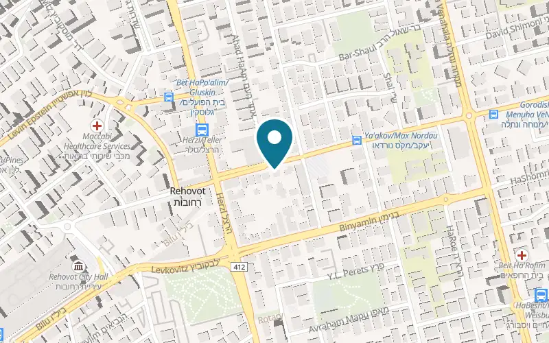 Map showing Ahuzat Margo at 20 Yaakov Street, Beit Yosefzon, Rehovot