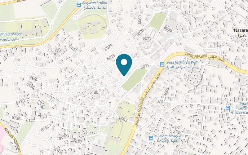 Map showing Al Hakim Hotel at The old market, Nazareth Old City, Nazareth