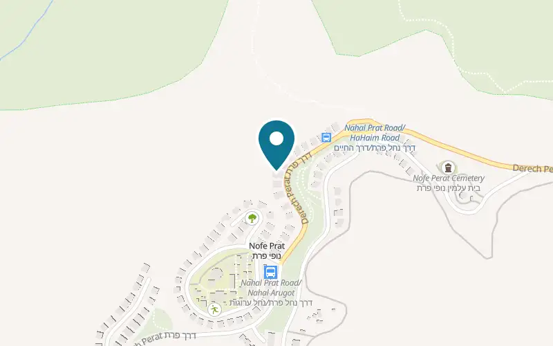 Map showing Al HaNahal Zimmer at 9 Derech Prat, Kfar Adumim