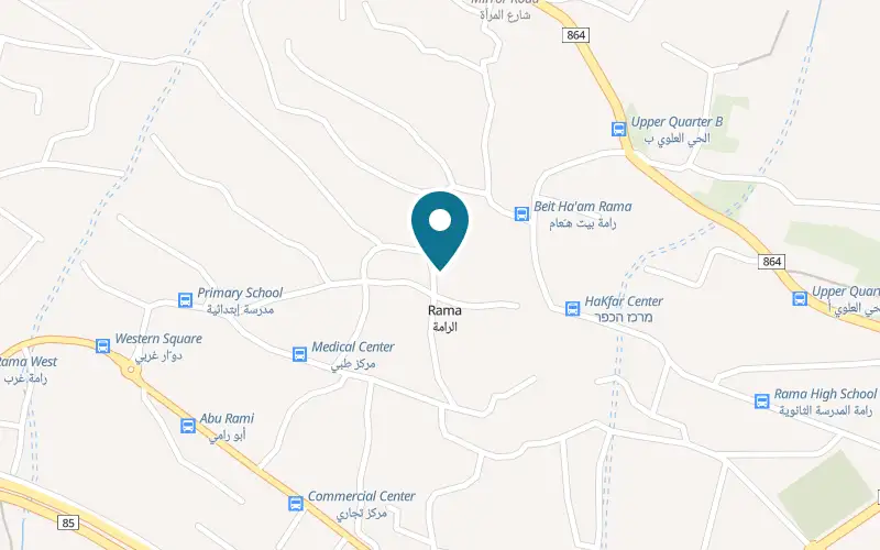 Map showing Al-Sobat at In the heart of the old village, Rameh