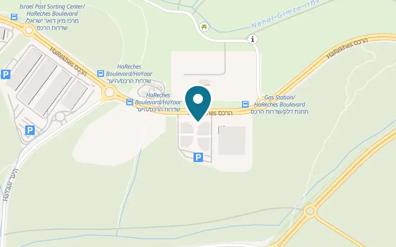 Map showing Alaesh at 13 HaReches Boulevard, Modi'in-Maccabim-Re'ut