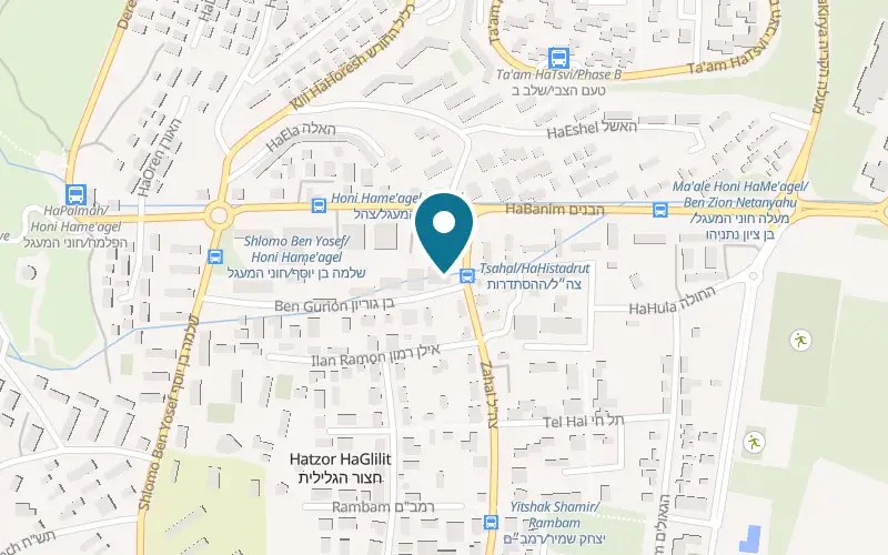 Map showing Alberto at 11 Ben Gurion Street, Hatzor HaGlilit