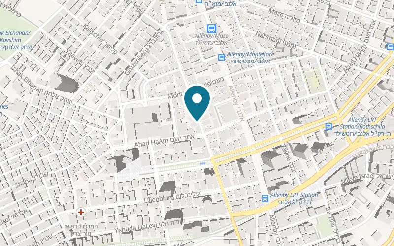 Map showing Alberto Tel Aviv at 46 Nahalat Binyamin Street, Tel Aviv-Yafo
