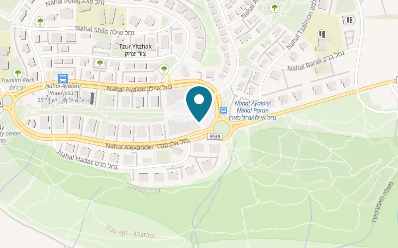 Map showing Aldo Tzur Yitzhak at 19 Nahal Alexander Street, Zilberminz Center, Tzur Yitzhak