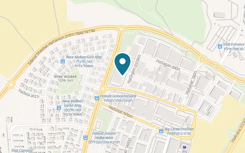 Map showing Alimi at 1 HaOrgim Street, Industrial Zone, Eilat