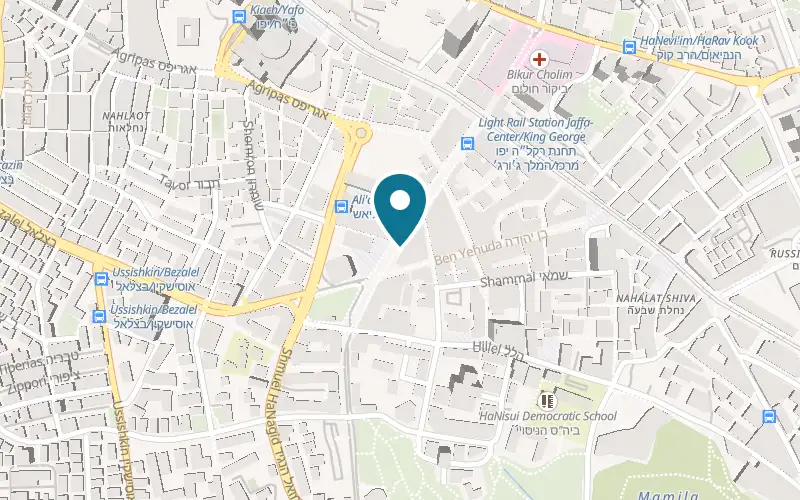 Map showing Alma Soups, King George at 19 King George Street, city centre, Jerusalem