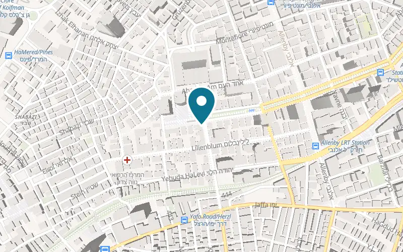 Map showing Alma Soups Tel Aviv at 8 Herzl Street, at the corner of Rothschild Boulevard, Tel Aviv-Yafo