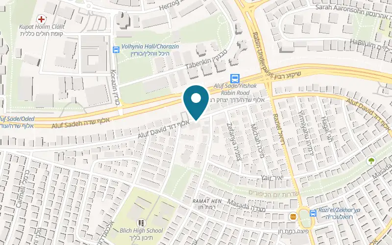 Map showing Almaya at 40 Aluf David Street, Ramat Chen, Ramat Gan