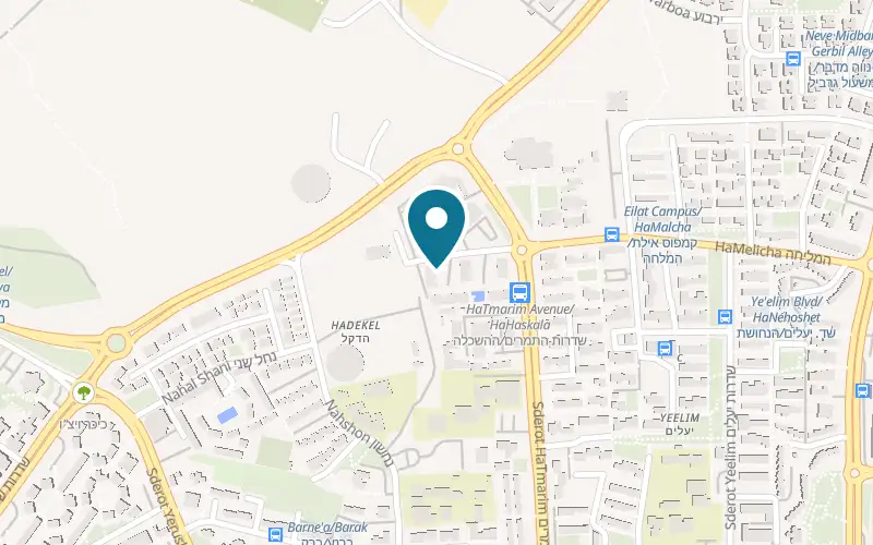 Map showing Almogim Holiday Apartments at HaHaskala Street, Eilat