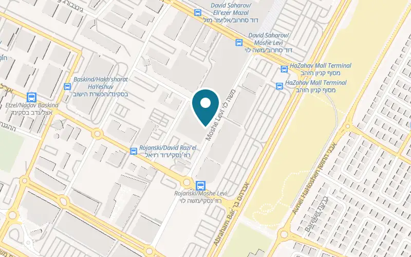 Map showing Ambatika Shop at 9 Moshe Levi Street, Rishon LeZion