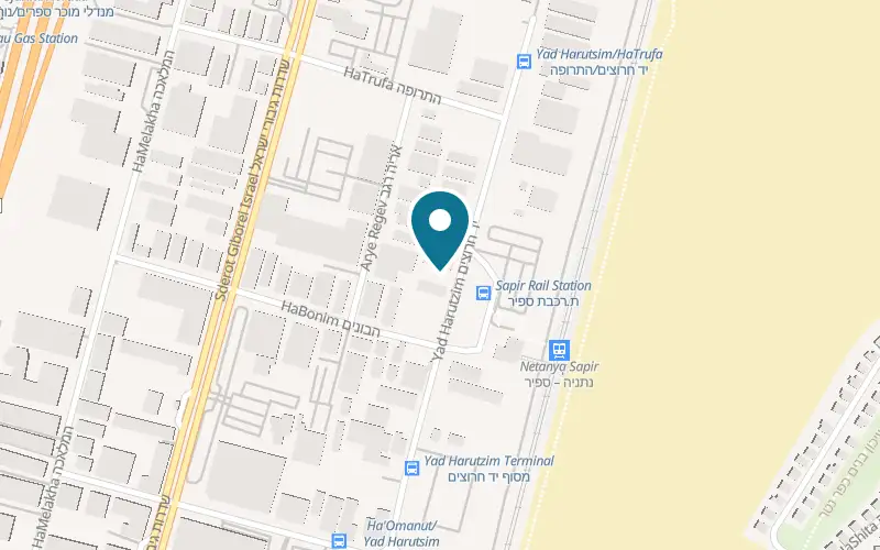 Map showing Ambatli at 16 Yad Harutzim Street, Netanya