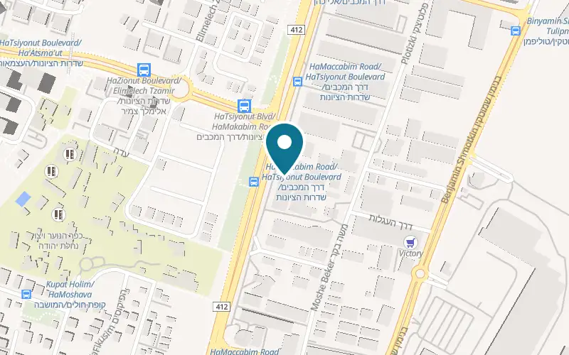Map showing American System at 38 HaMaccabim Road, Rishon LeZion