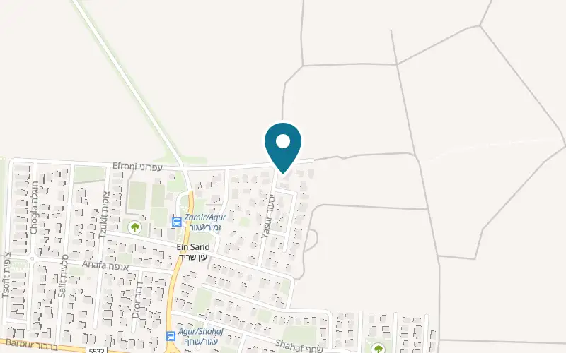Map showing Anandu at 22 HaYasur Street, Ein Sarid