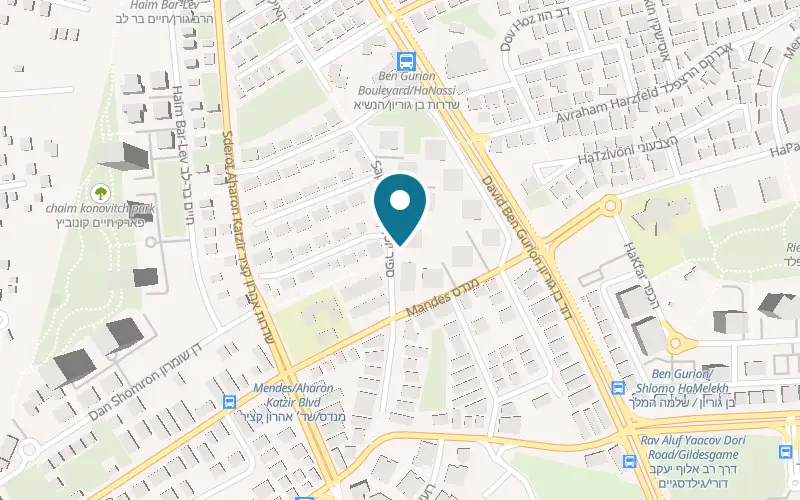 Map showing Arcaffe Krinitzi at 9 Yosef Sapir Street, Krinitzi, Ramat Gan
