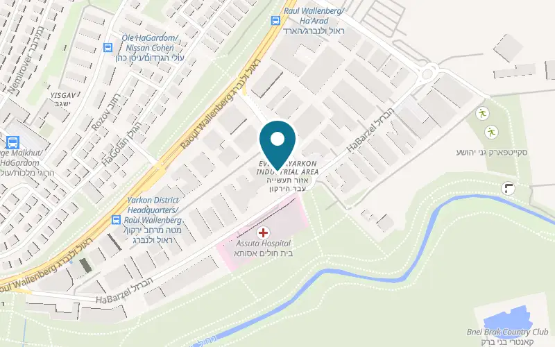 Map showing Arcaffe Ramat HaChayal at 21 HaBarzel Street, Ramat HaChayal, Tel Aviv-Yafo
