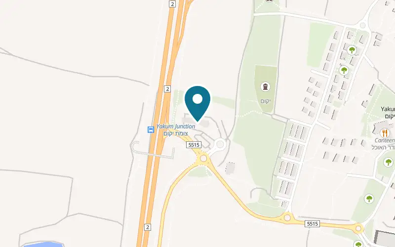 Map showing Arcaffe at Dor Alon filling station, Coastal Road (Highway 2), Yakum