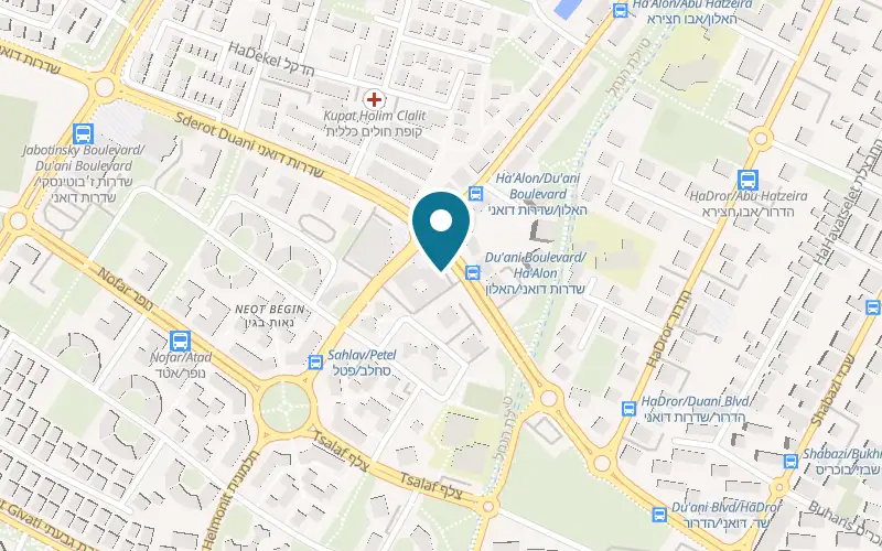 Map showing Arriba at 20 Du'ani Boulevard, Yavne