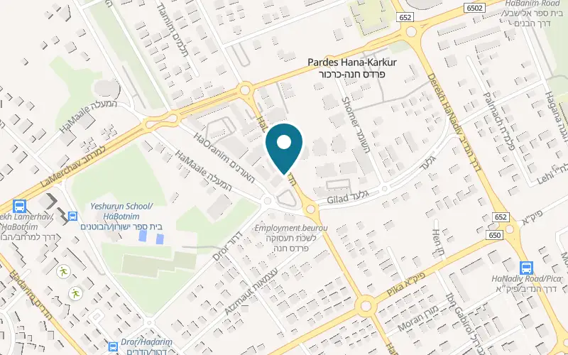 Map showing Artisan Jewelry at 95 HaDekalim Street, Pardes Hanna-Karkur