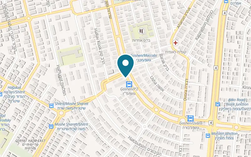 Map showing Asiatico at 29 Moshe Goshen Boulevard, Kiryat Motzkin