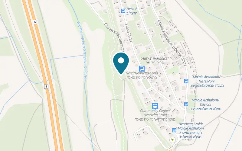 Map showing Atnachta at 2 Weizmann Street, Kiryat Tiv'on