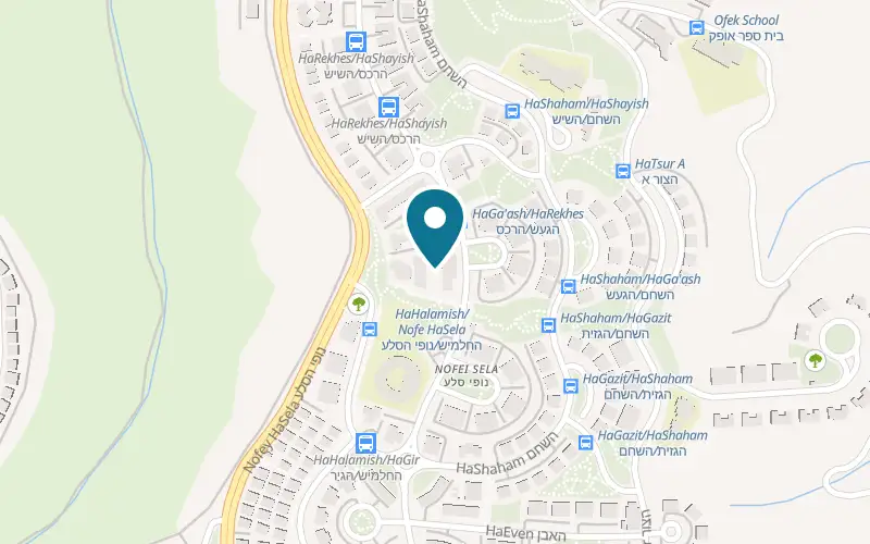 מפה: אצה סושי בר ברחוב הרכס 31, מרכז קרסו, מעלה אדומים