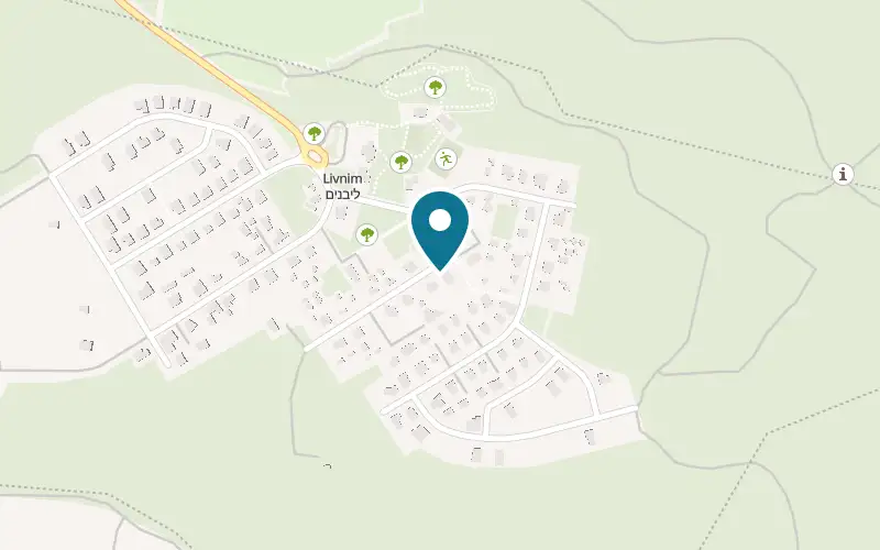 Map showing Ayelet Ahavim at Moshav Livnim, Livnim