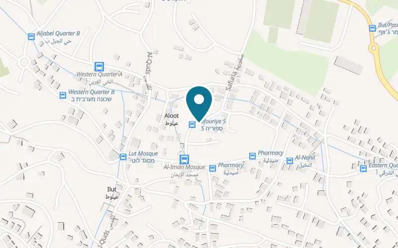 מפה: עזמי בורגר בהכביש הראשי, עילוט
