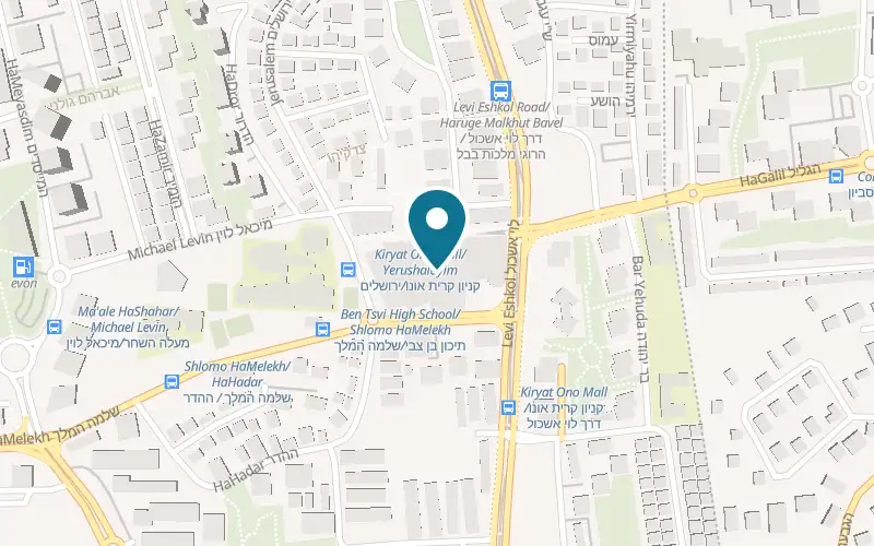 Map showing B-Fresh Kiryat Ono Mall at Kiryat Ono Mall, 37 Shlomo HaMelekh Street, Kiryat Ono