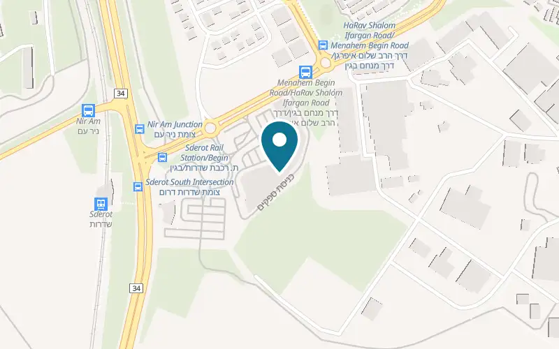 Map showing B-Fresh Sderot at Derech Menachem Begin, Sderot