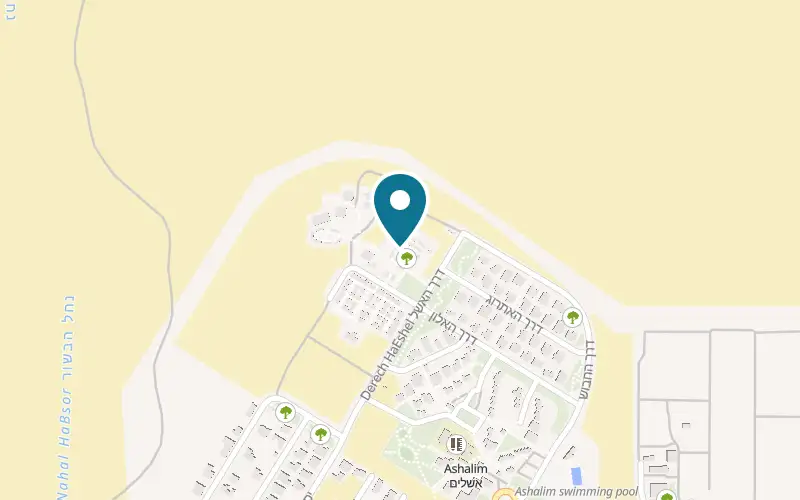 Map showing Bar Café Ashalim at Kfar Adiel student village, Ashalim, Ashalim