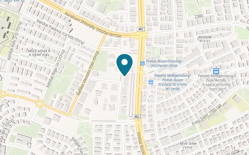 Map showing Bar Lechem at 7 Kehilat Saloniki Street, Tel Aviv-Yafo
