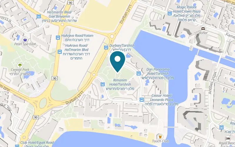 Map showing Barbis at Ofira Park, 19 Tarshish Street, Eilat