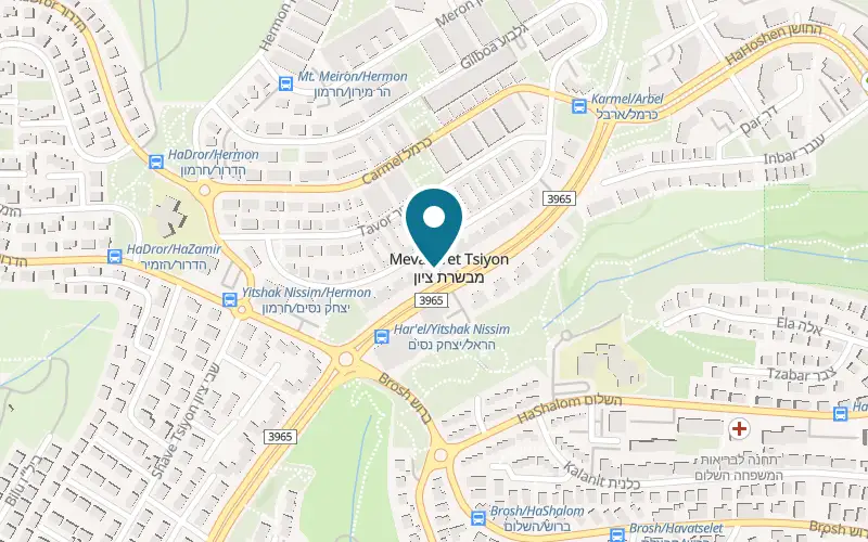 Map showing Barista.Tom at 8 Harel Boulevard, Mevaseret Zion