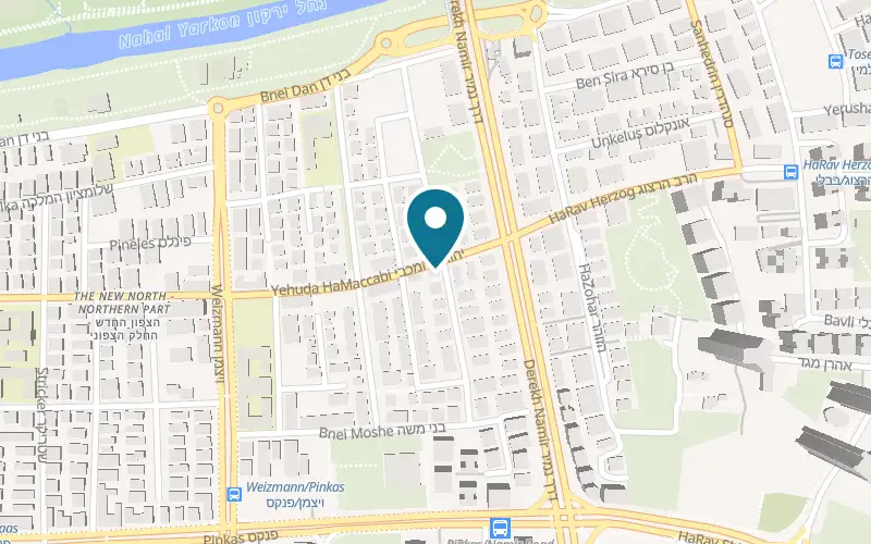 Map showing Barrio at 66 Yehuda HaMaccabi Street, Tel Aviv-Yafo