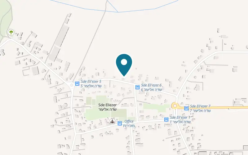 Map showing Bayit BaTeva at Farm 54, Moshav Sde Eliezer, Sde Eliezer