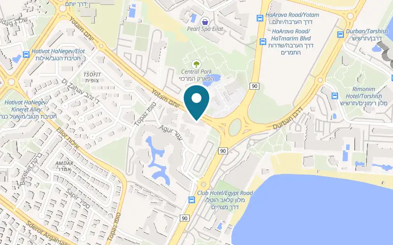 Map showing Bears Pub at Tourist Centre, 1 Derech Yotam, Eilat