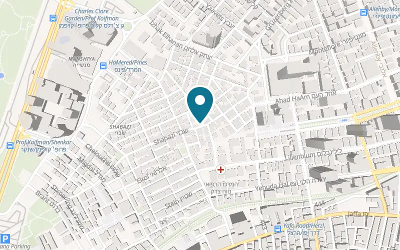 Map showing Beccafico at 49 Shabazi Street, Tel Aviv-Yafo