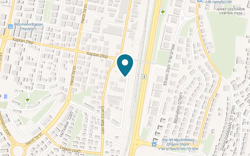Map showing Beethoven Veterinary Center at 6 Portsei Kele Akko Street, Nahariya