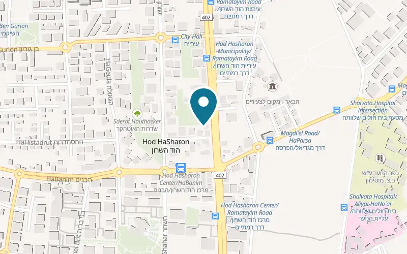 Map showing Beit HaShef Wine Bar at 70 Ramatayim Road, Hod HaSharon