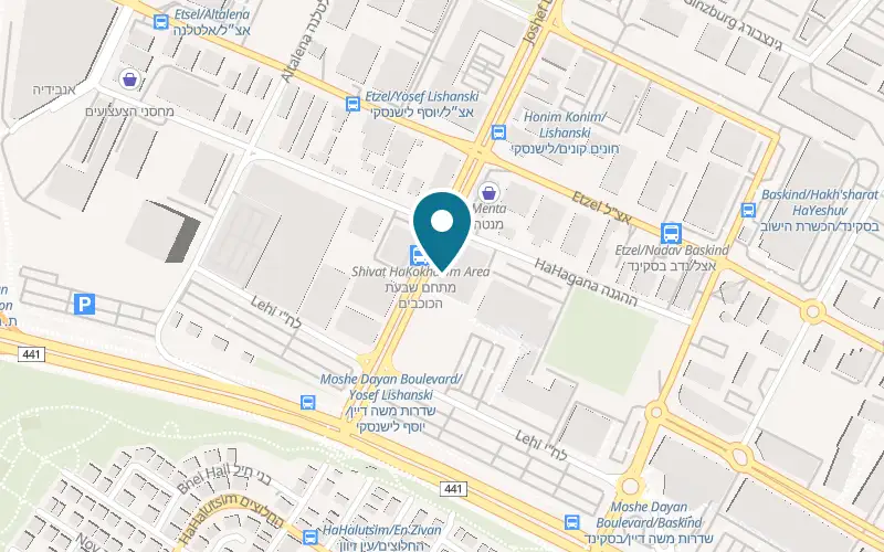 Map showing Ben Itay at 4 Yosef Lishansky Street, Rishon LeZion