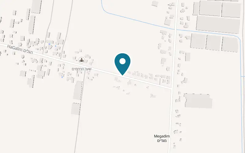 Map showing Berta at Moshav Megadim, Megadim