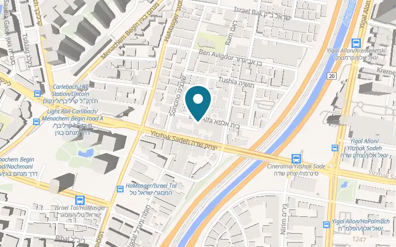 Map showing B.G. Garages 2000 at 6 Beit Alfa Street, Tel Aviv-Yafo