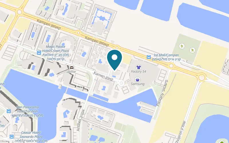 Map showing Bianca at Adam Boutique Hotel, 17 Kamen Street, Eilat