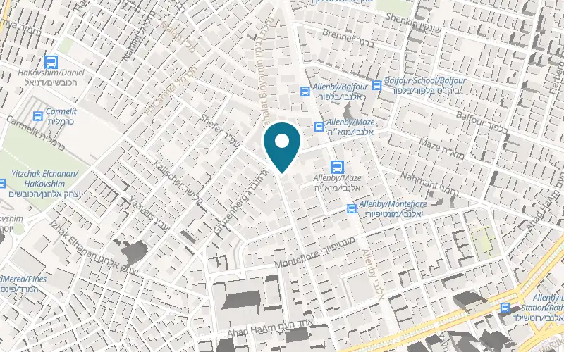 Map showing Bicicletta at 29 Nahalat Binyamin Street, Tel Aviv-Yafo